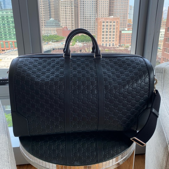 GUCCI BLACK LUGGAGE BAG - Picture 5 of 9